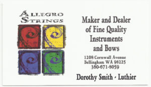 allegro strings dorothy smith luthier